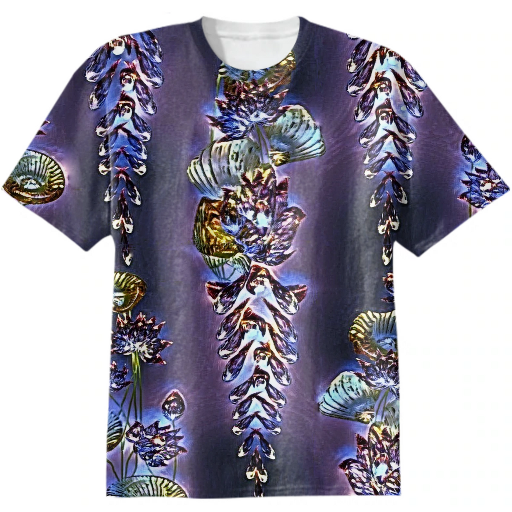 wisteria, lotus, leaves, glowing flowers, very peri, trend  year, surrealism