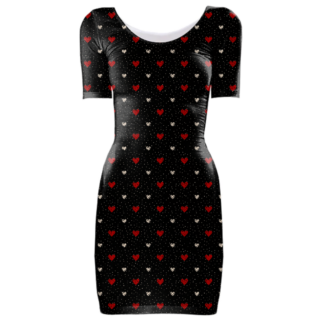 Sweet Hearts Bodycon Dress