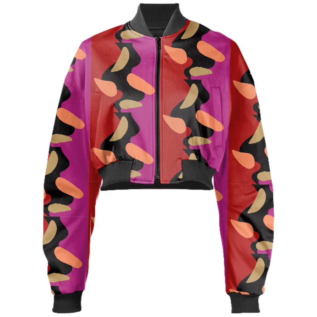 “ Flow Love ”  Gabriel Held Cropped Bomber Jacket