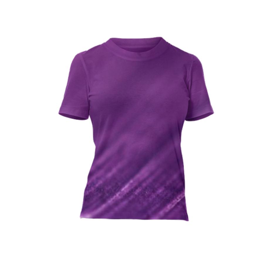 DESIGNERS LADIES PURPLE T SHIRT