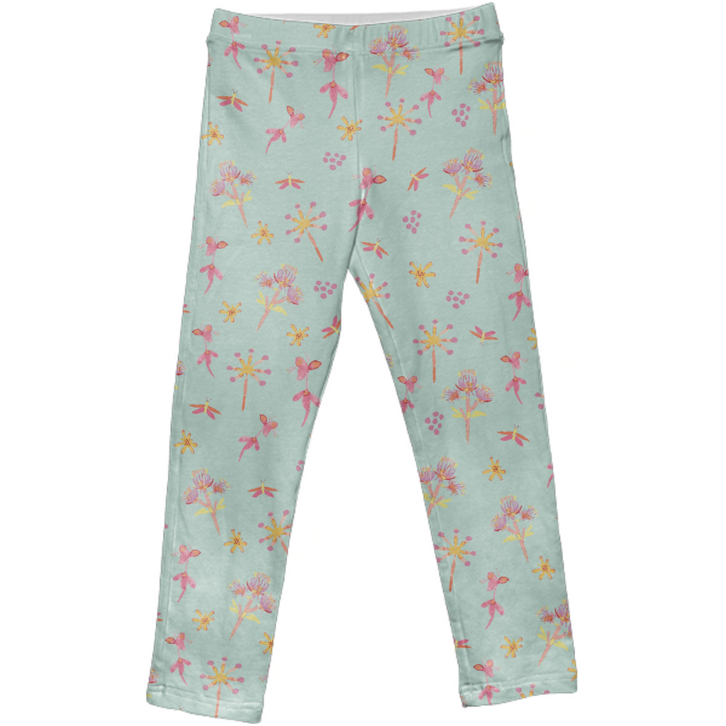 Flowers and butterflies in soft colors will add charm and warmth to your child's wardrobe.