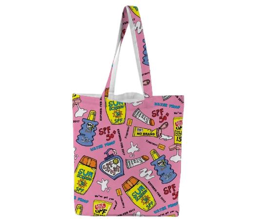 SUNSCREEN TOTE PINK