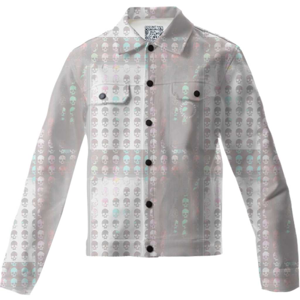 Multicolored skull print jacket