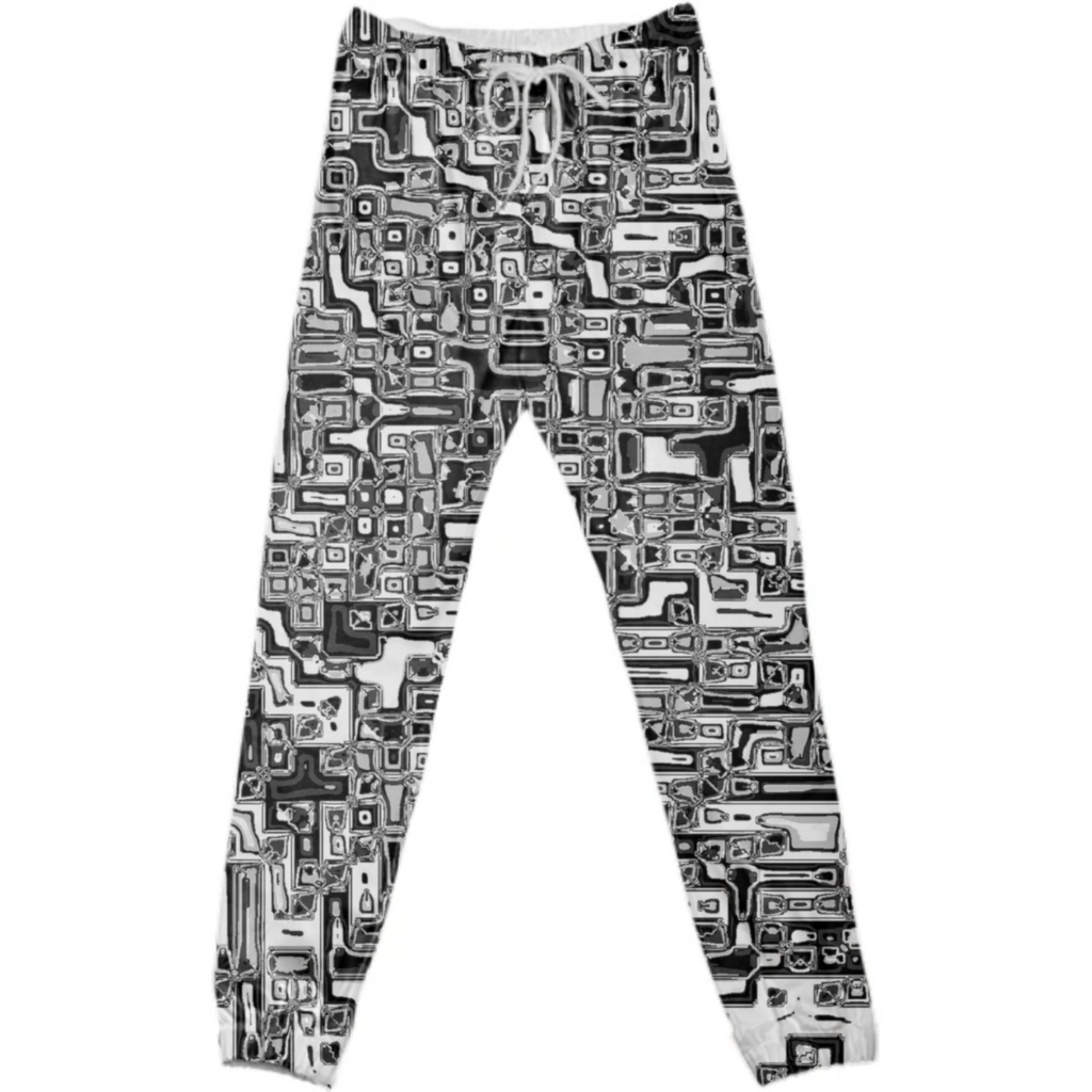 squared white black
