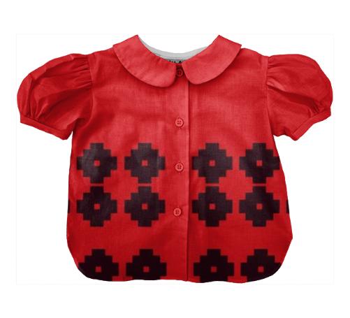 Designers art Bluse for Kid Turkey RED BLACK
