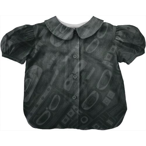 Black chilkat blouse