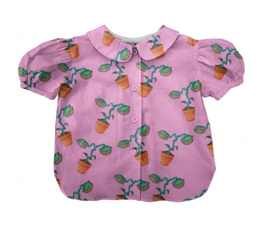 VENUS FLY TRAP PINK BLOUSE