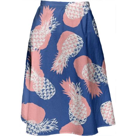 Blue Pattern Pineapple