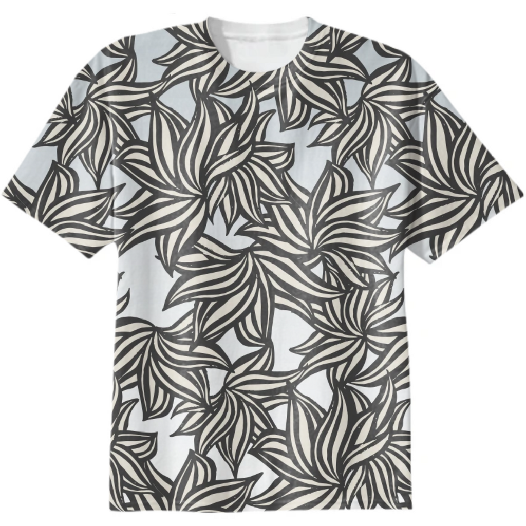 Floral BW Gradient TEe