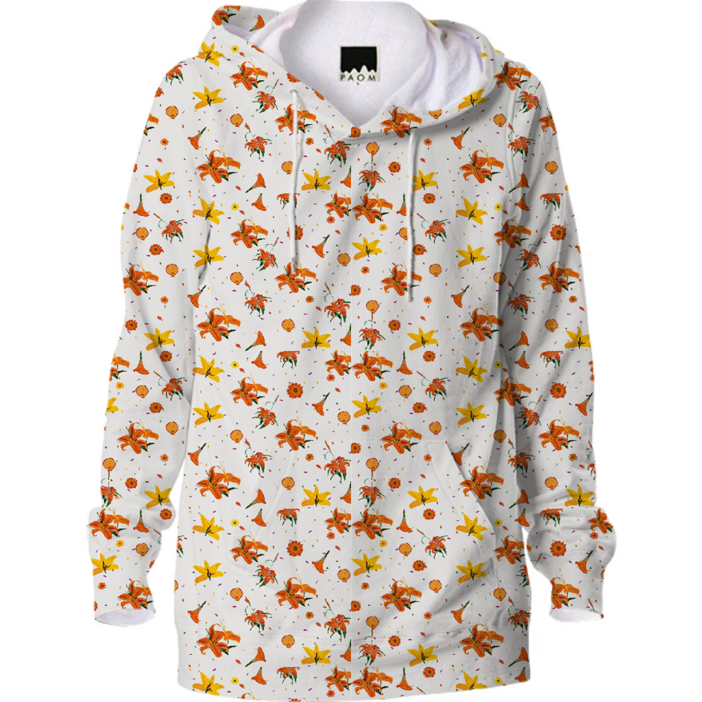Colorful floral hoodie