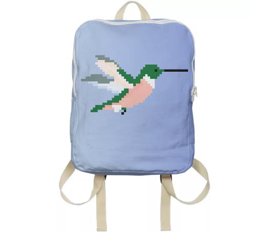 Pixel Hummingbird Backpack
