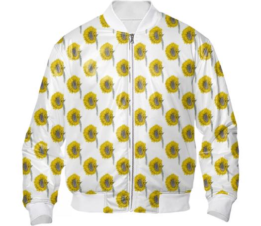 Sunflower Print Jacket