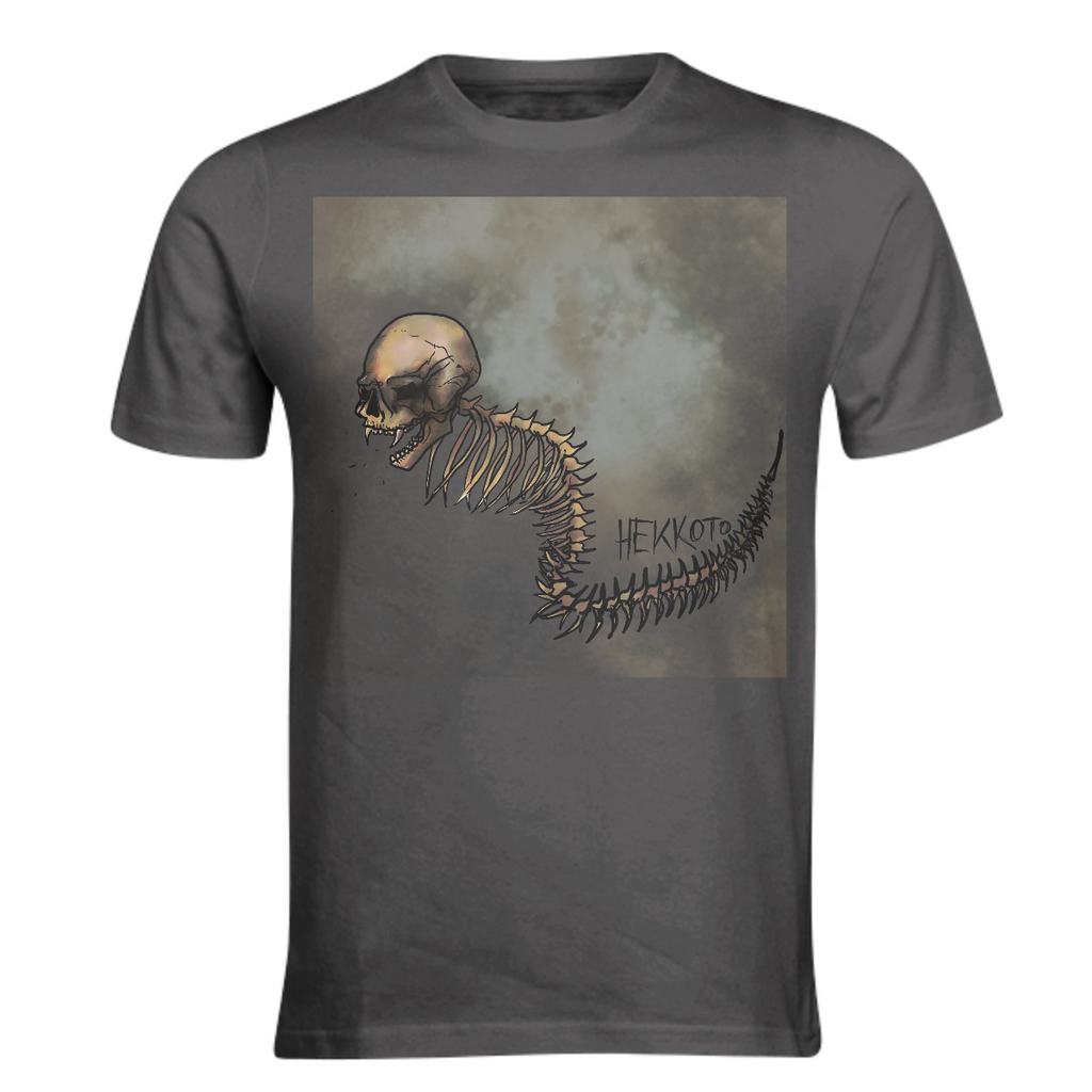 Monster horror creepy edgy enemy boss video games creepy pasta skeleton spine skull shirt