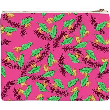 pink leafy bag
