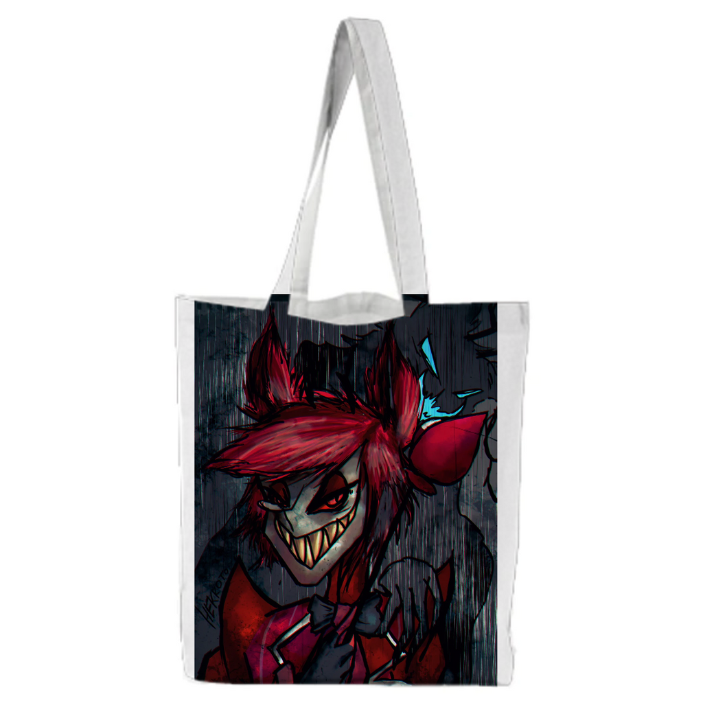 Dark Edgy Alastor Hazbin Hotel Radio demon tote bag