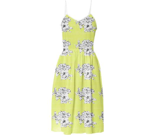 yellow floral dress