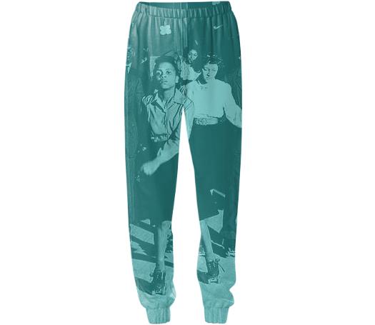 Teal Skater Sweatpants