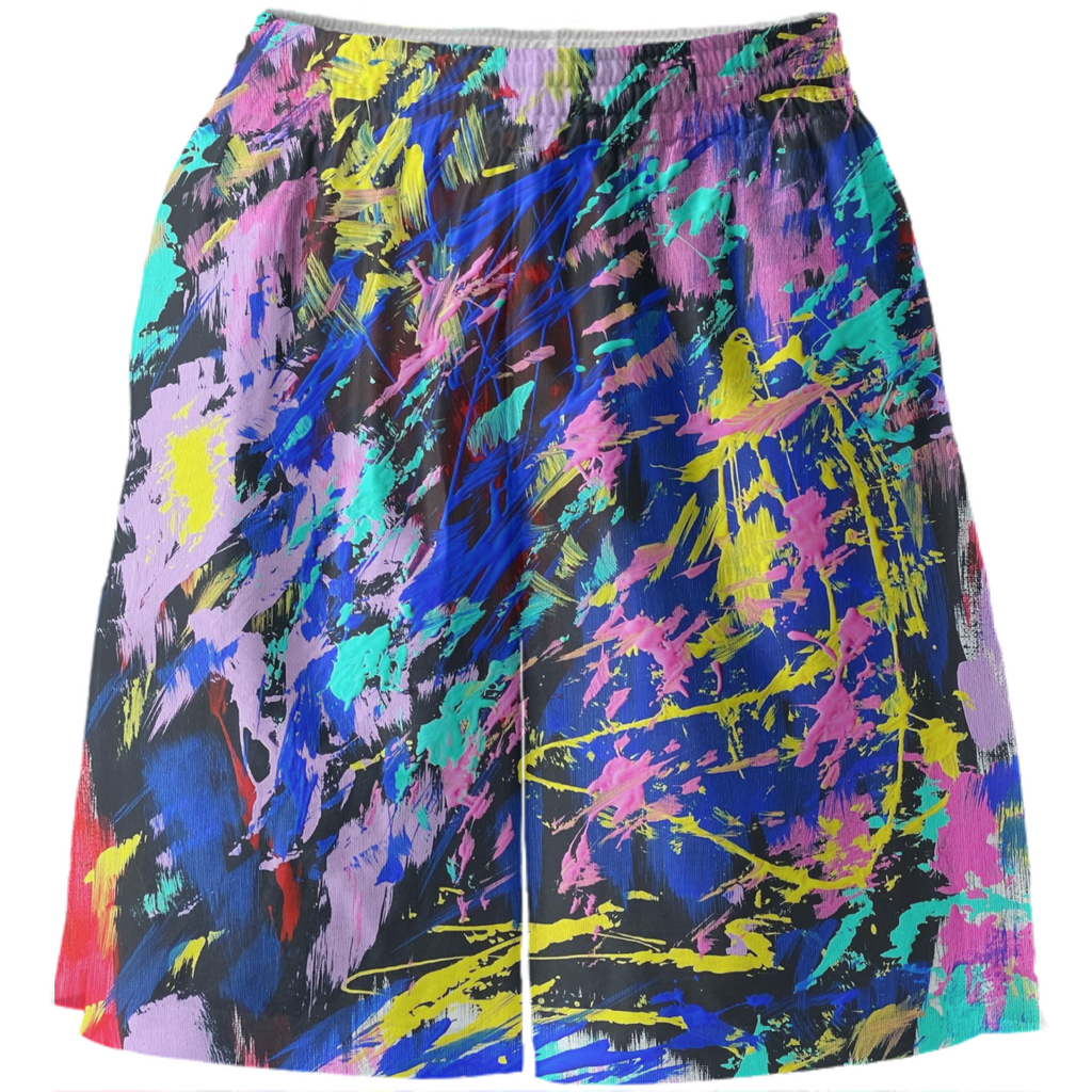 vomit funk basketball shorts