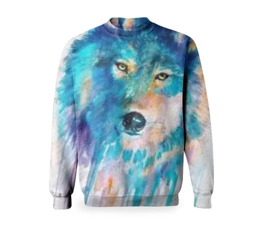 Tie Dye Wolf