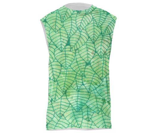 Green foliage Muscle Tank Top