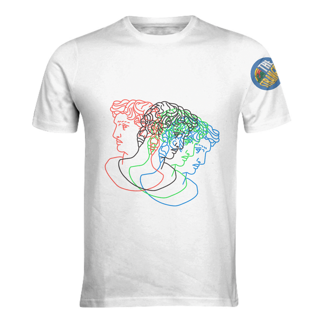 3D David Head (side logo) t-shirt