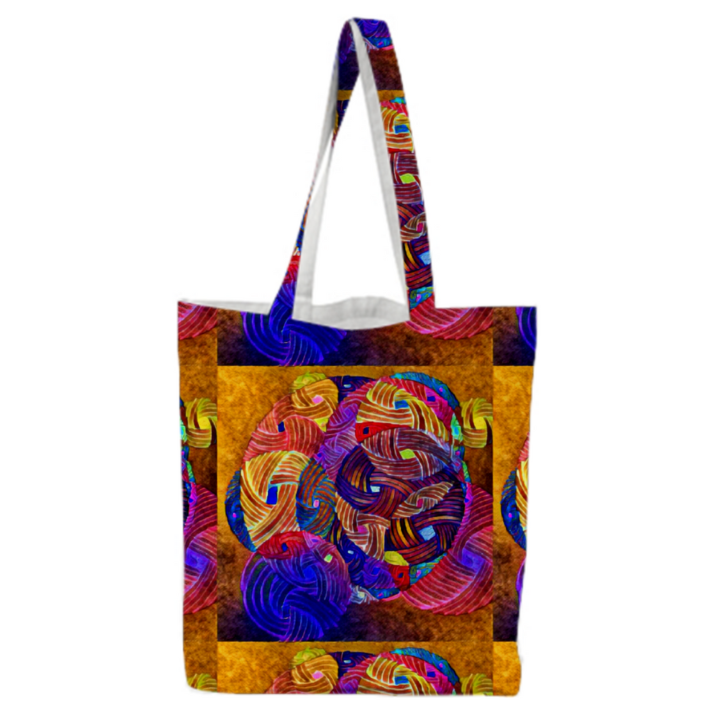 Yarn Theory  Cloth Shopping Bag - MelanieBerry Art