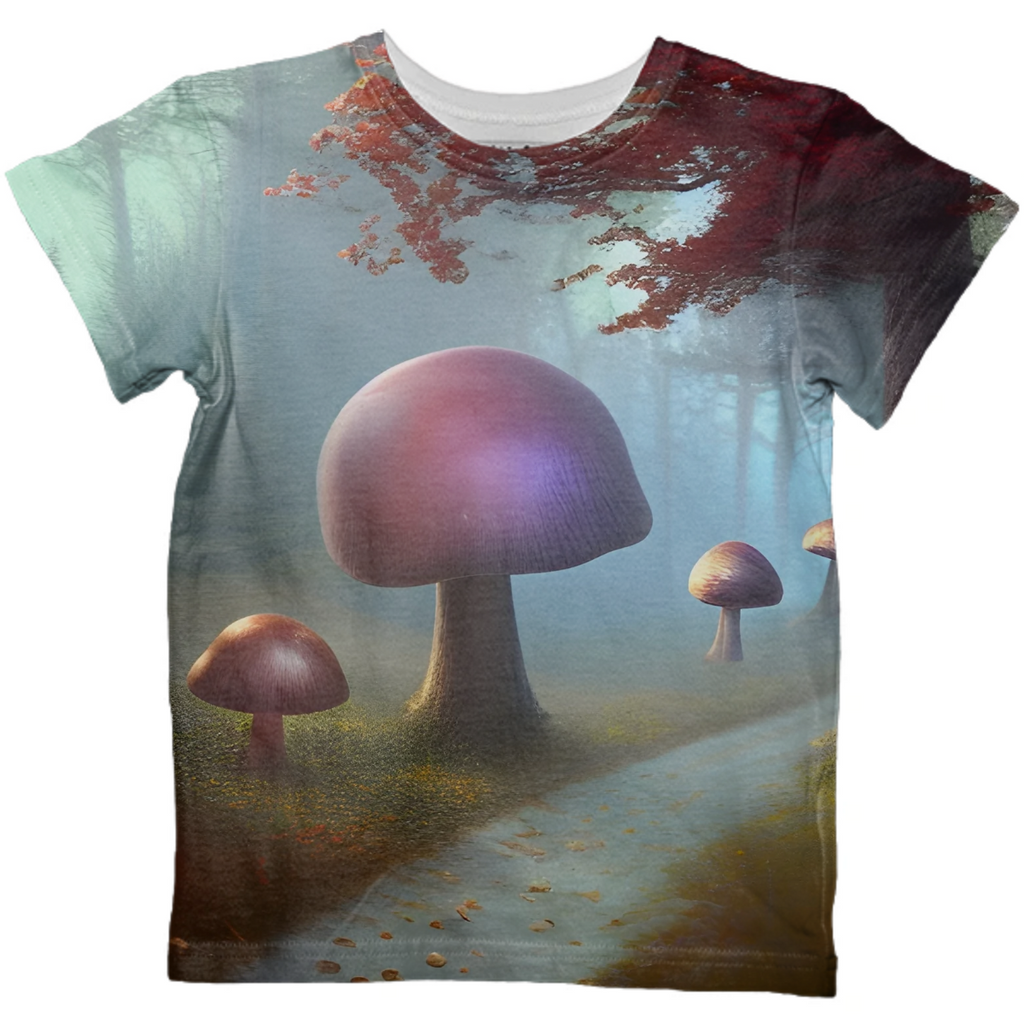 Enchanted Mushrooms Kids T-shirt