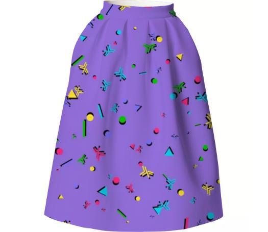 RetroHaskell Purple Fiesta Full Skirt