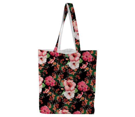 Floral Pattern Tote Bag