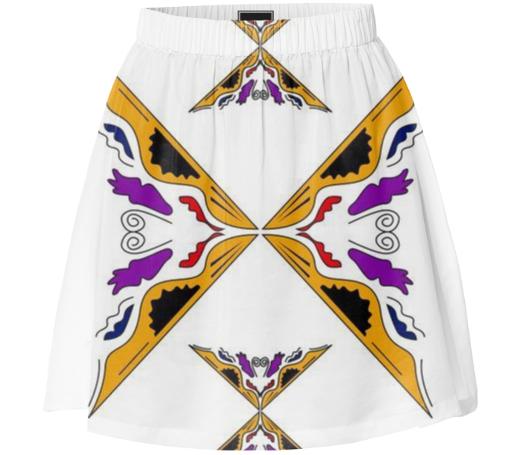 White skirt with Gold Ornaments