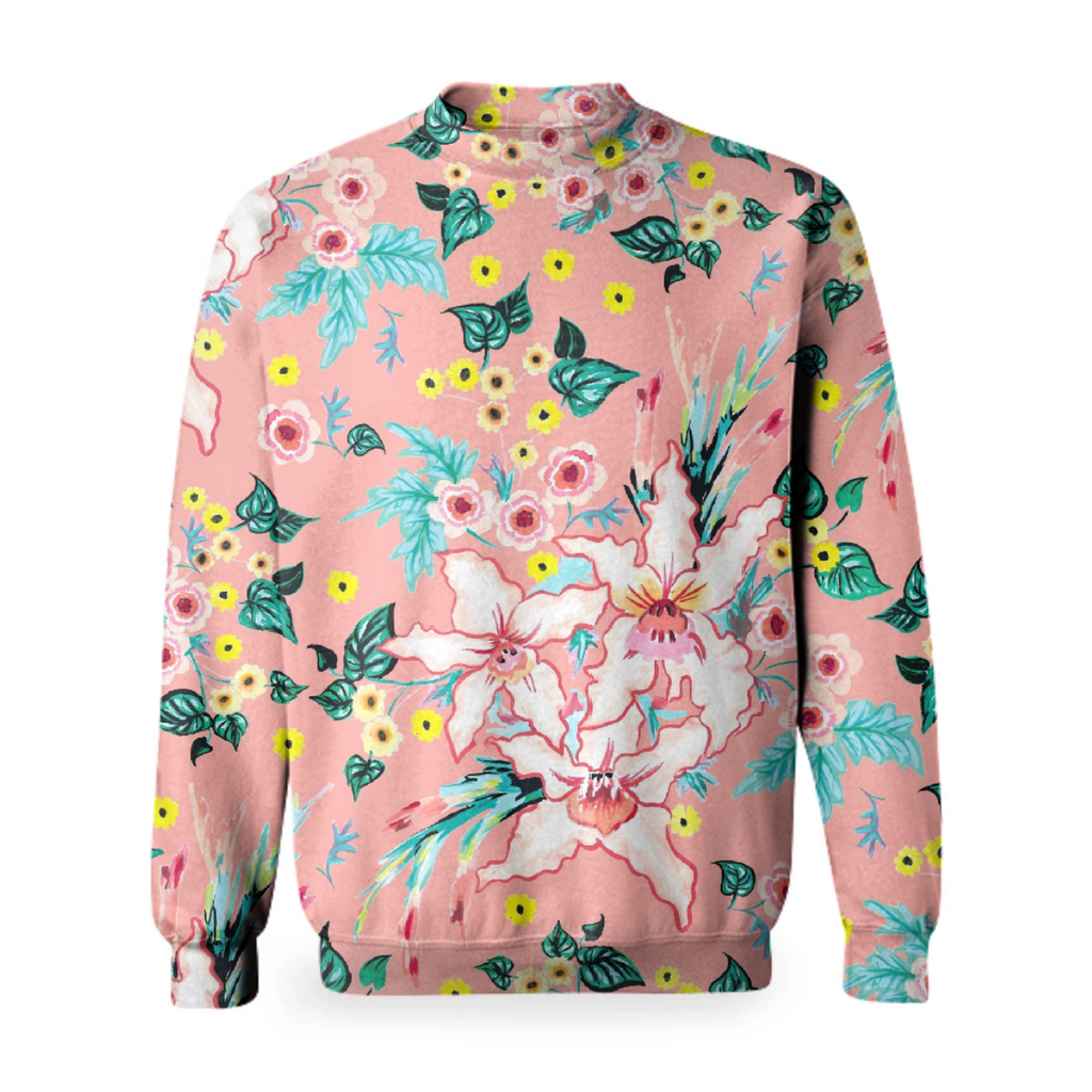 Tropocal coral pink lily floral