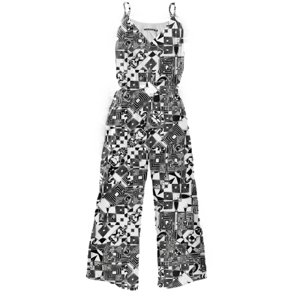 Black and White Geometric Print