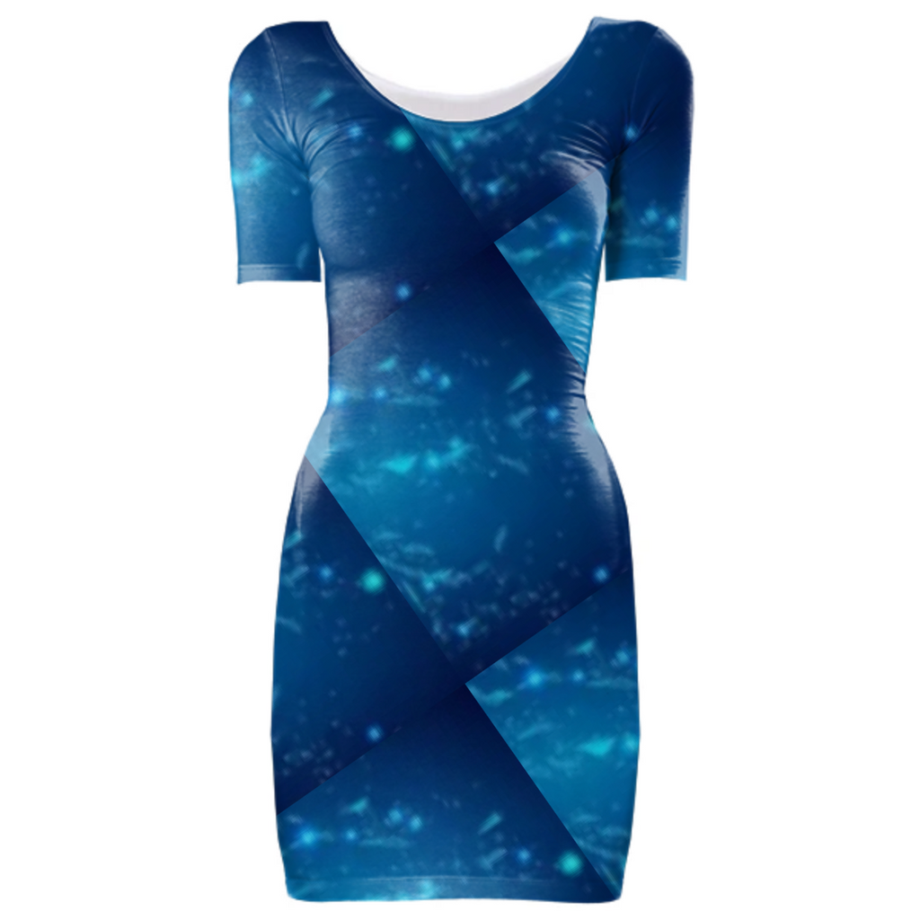 Blue splash dress 3