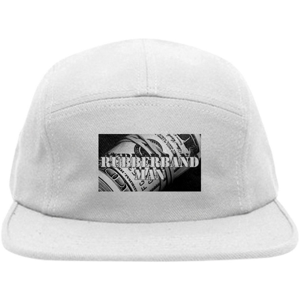 White Rubberband Man Hat