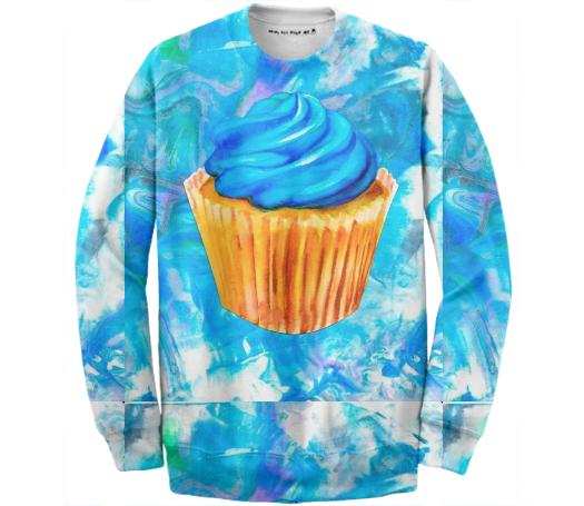 Blue Cupcake Sweatshirt