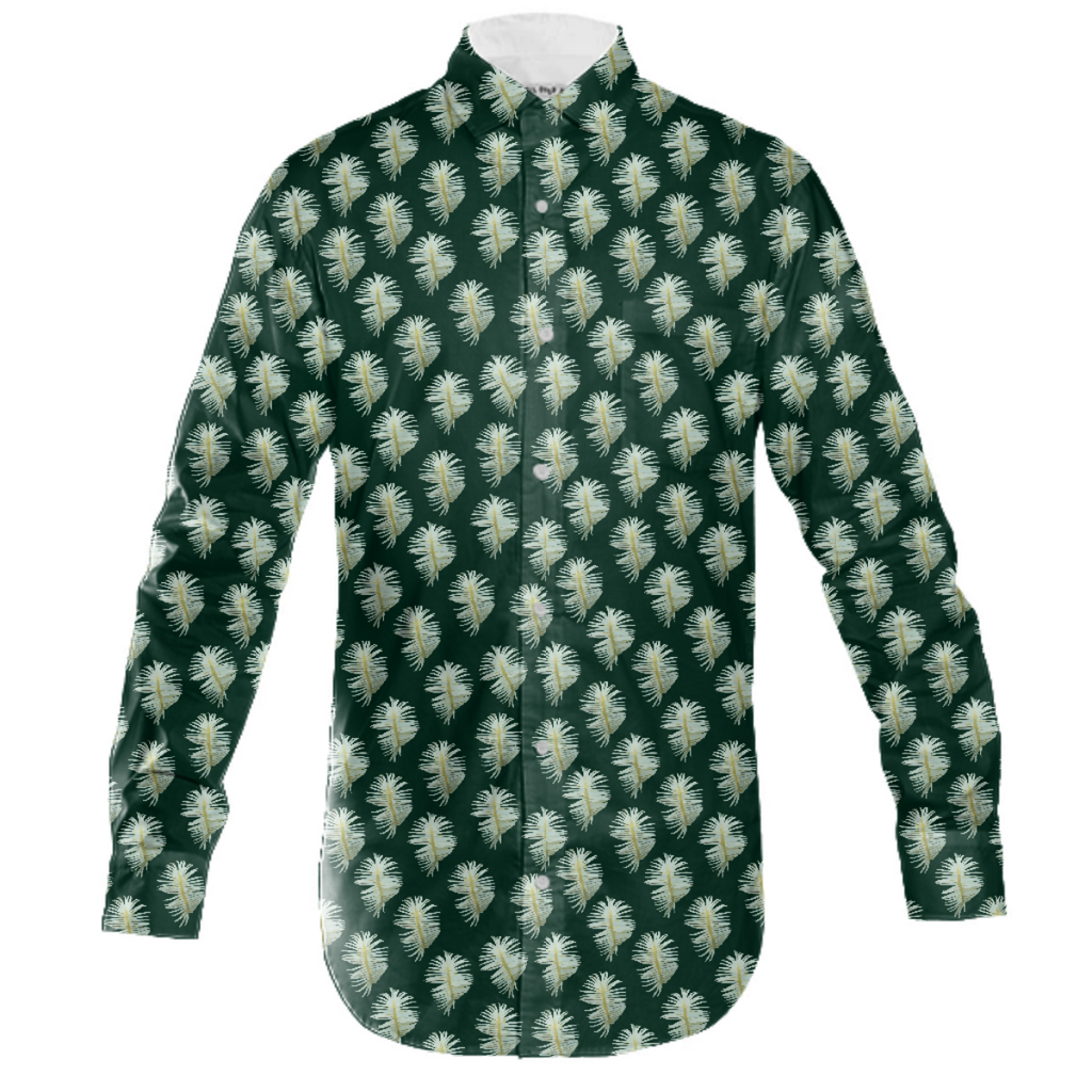 Cactus Pattern mens button down