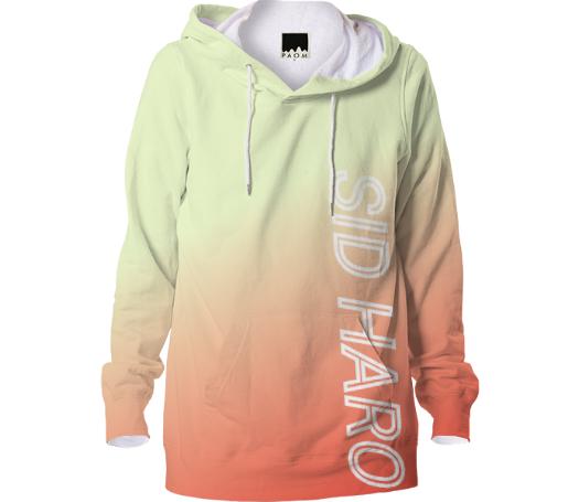 SID HARO Hoodie fade Red beige white