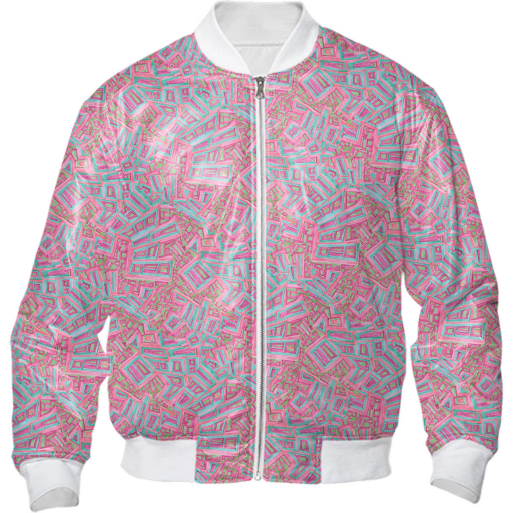 Pink turtle bomber