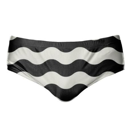 Fashionable pants Speedo black and white Waves