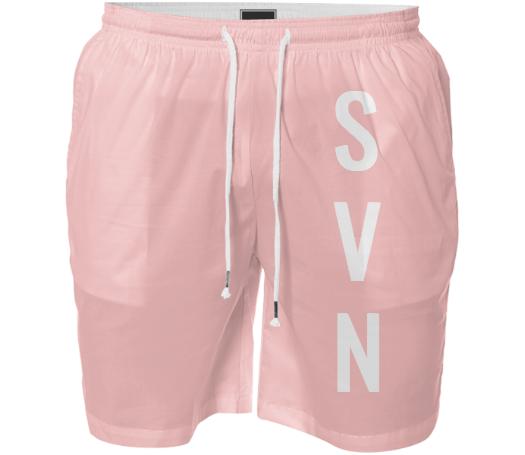 Seven Stripes Swim Shorts Pink