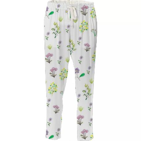 South of France Floral Pants