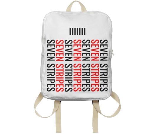 Seven Stripes Backpack White Multi Colored