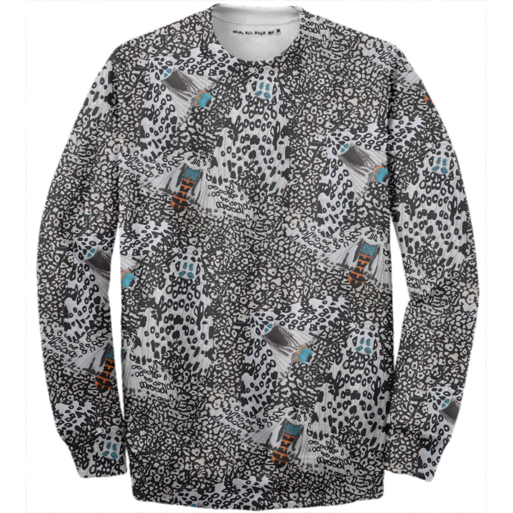 Giant leopard moth print