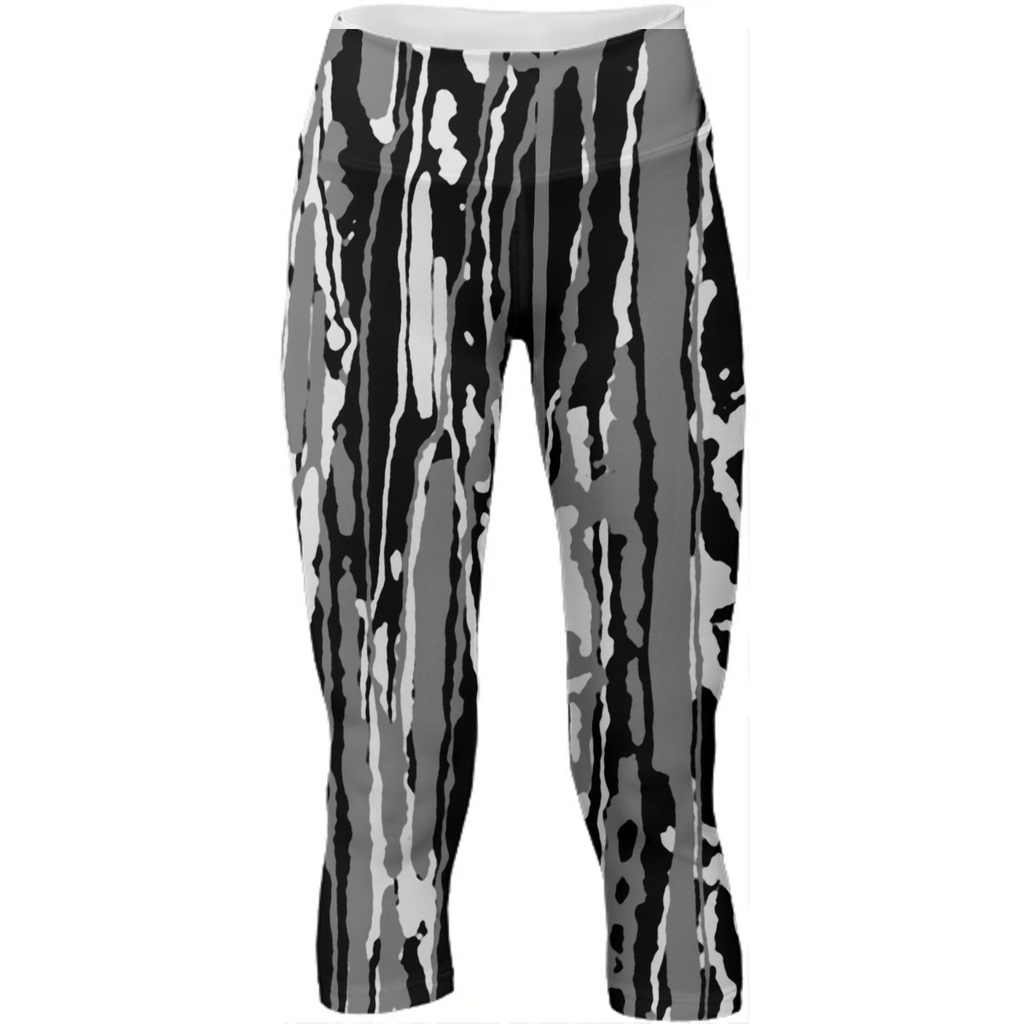 Black White and Grey Abstract Print