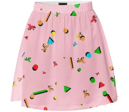 RetroHaskell Pink Carnaval Summer Skirt