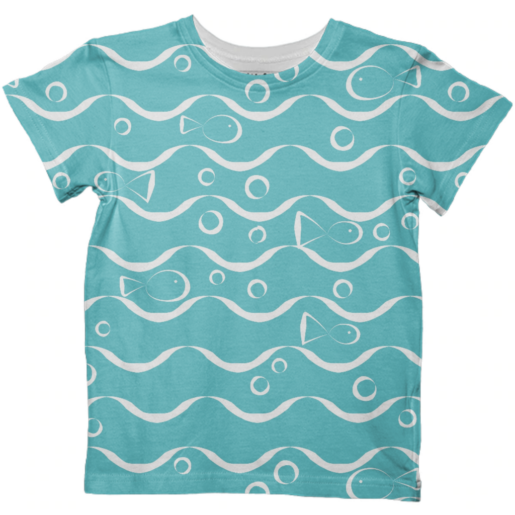 Sea and Fish Kids T Shirt