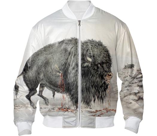 Wounded Buffalo by George Catlin