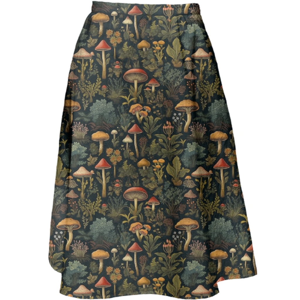 Mushroom Midi Skirt
