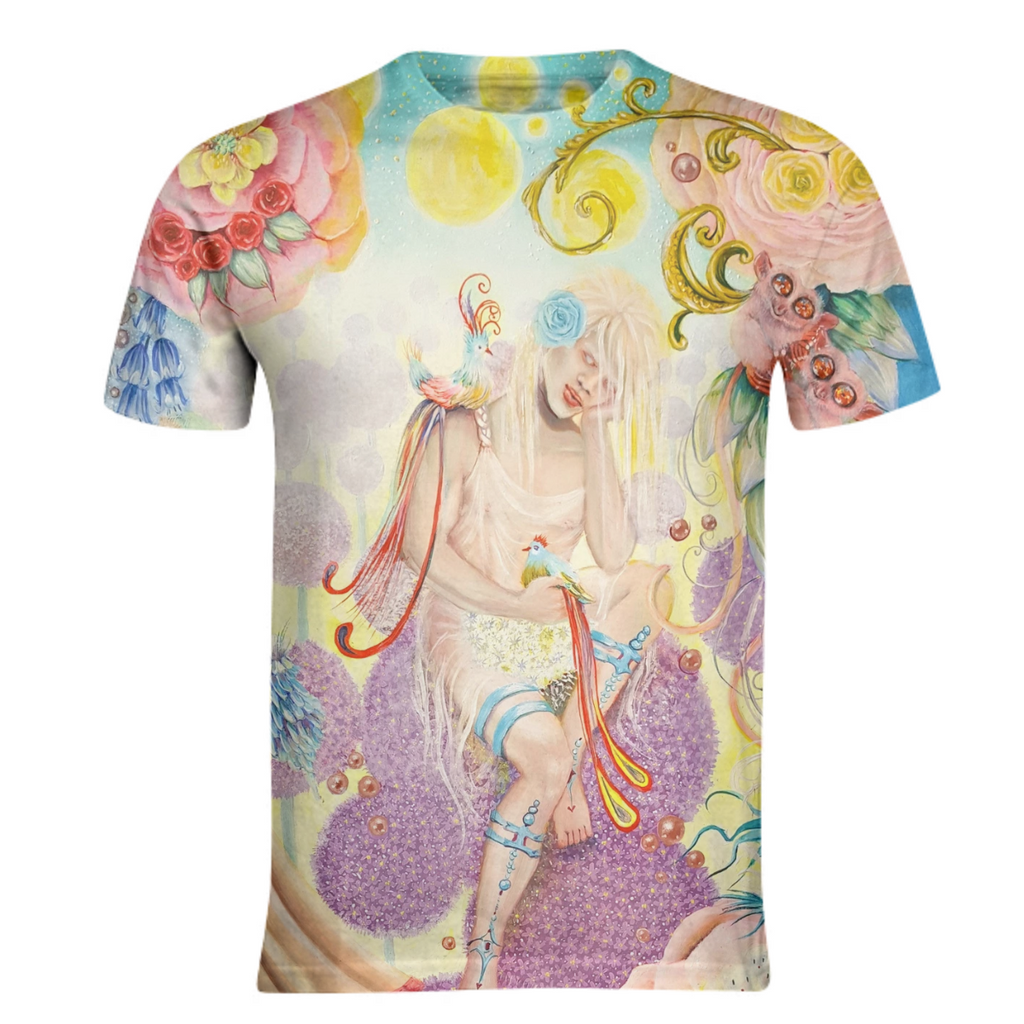 Humility birds and floral fairy figure