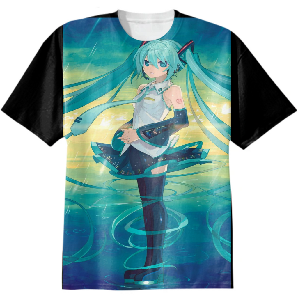 Hatsune Miku Vocaloid T-Shirt.
